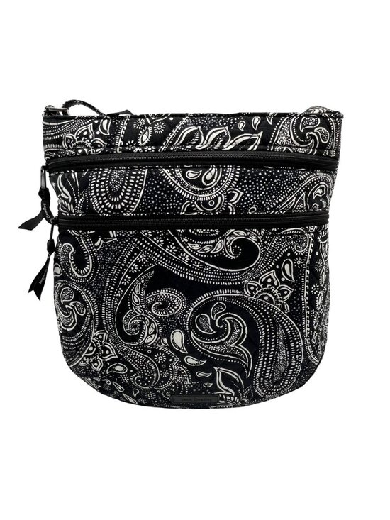 Vera Bradley Handbags - Vera Bradley Black And White Paisley Print Crossbody